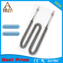 flexible finned U-shape tubular heating element